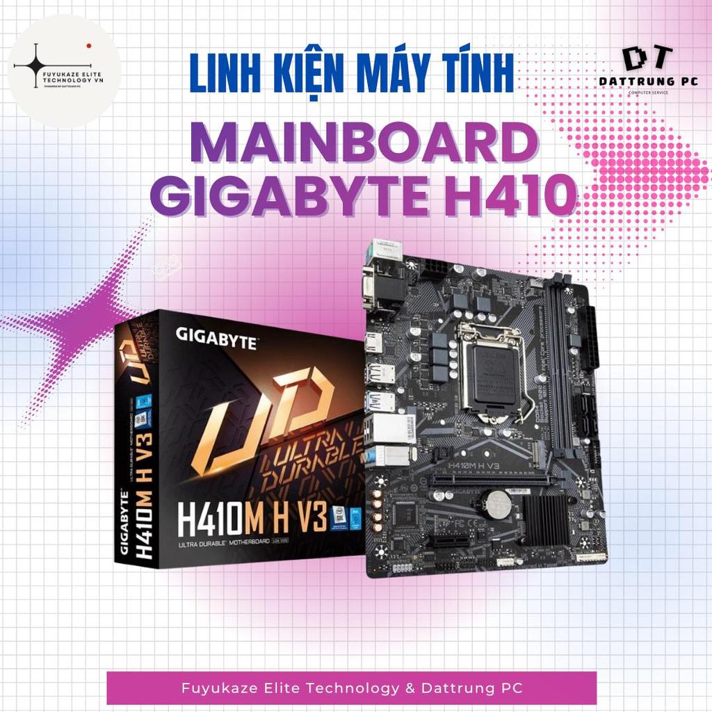 [Fuyukaze Elite Tech] Mainboard Gigabyte H410 | Socket LGA 1200 - Hỗ Trợ Intel Gen 10 - Bền Bỉ Vượt 