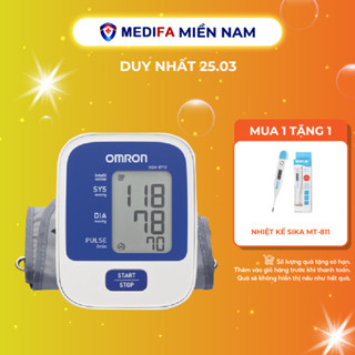Máy Đo Huyết Áp Omron HEM-8712 Công Nghệ Đo IntelliSense Tự Động, Bảo Hành 5 Năm Chính Hãng