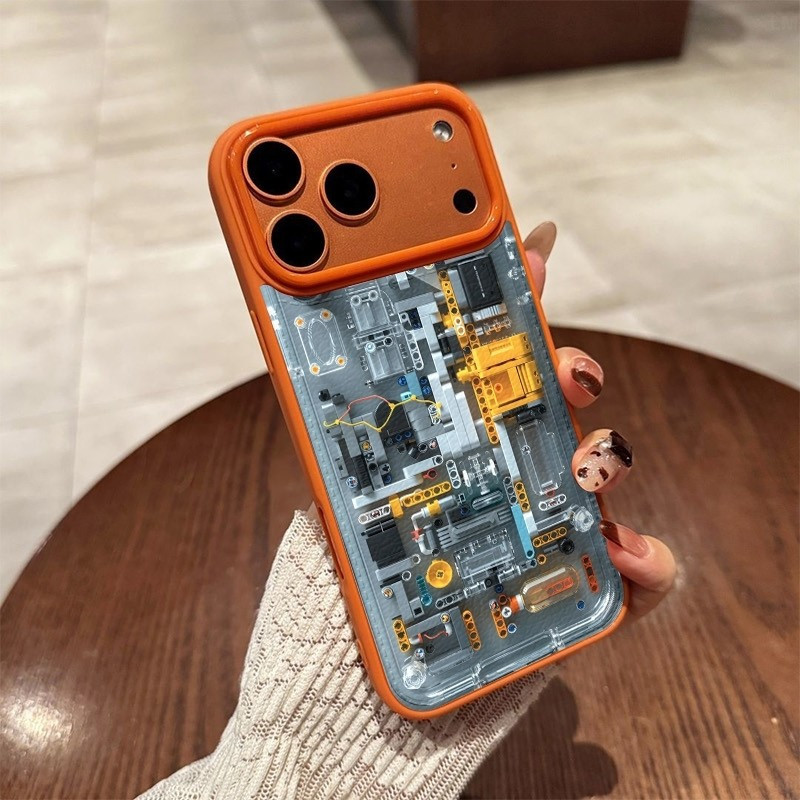 Ốp Lưng Mềm Bảo Vệ Ốp Lưng Điện Thoại Chống Sốc Sáng Tạo Họa Tiết Mạch Thí Nghiệm Tương Thích iPhone