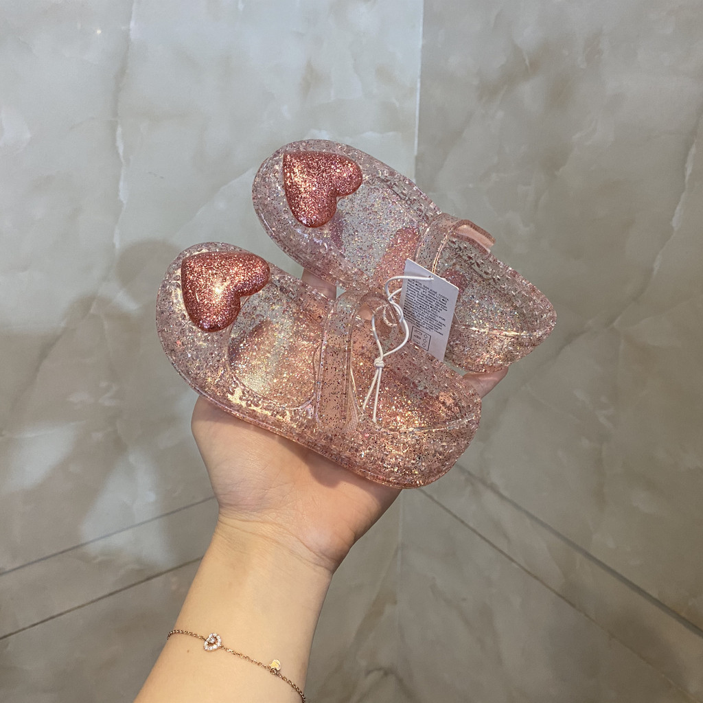 Dép Bé Gái 2024 Phong Cách Mới Đế Mềm Trẻ Em Mùa Hè Baotou Thạch Giày Pha Lê Thoáng Khí Ngoại Thương