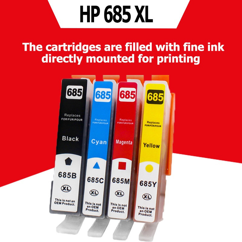 685 685XL Hộp Mực Tương Thích Cho Máy In Mực HP Deskjet 4615 4625 5525 3525 6525 HP685 HP-685