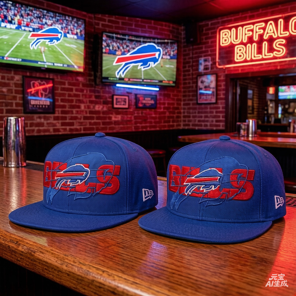Mũ snapback nam Buffalo Bills 9FIFTYadjustable, thiết kế wordmark màu hoàng gia