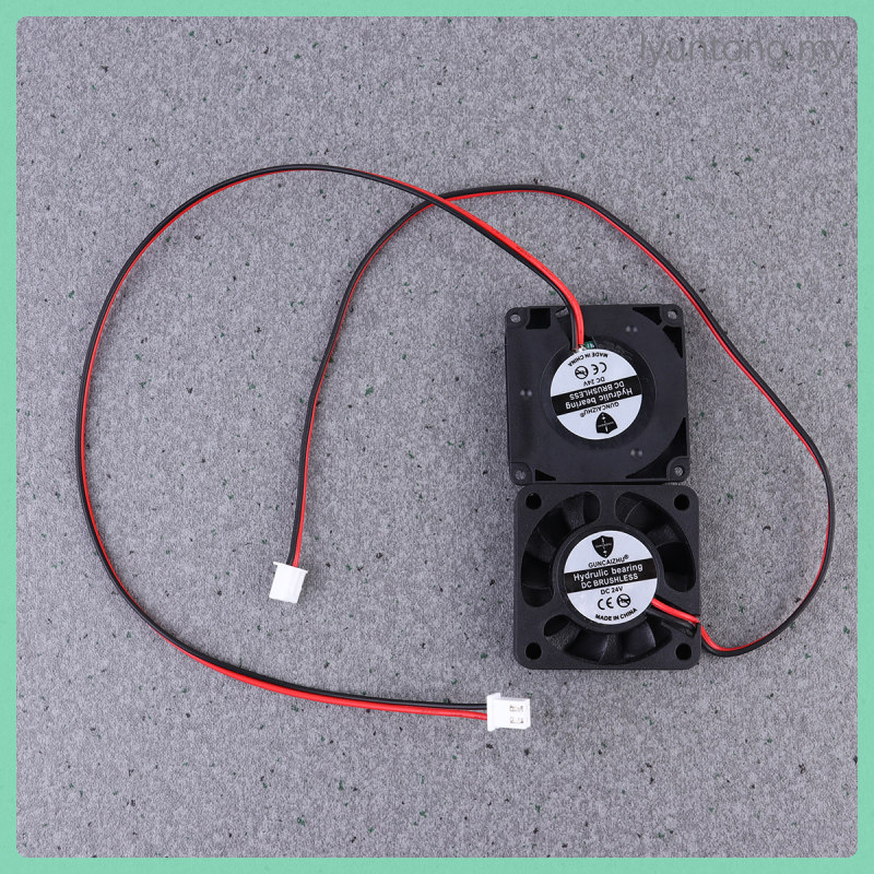 2 chiếc Máy in 3D đa năng Quạt xuyên tâm 24V Vòng bi thủy lực Máy thổi khí 4010 và Quạt làm mát 24V 