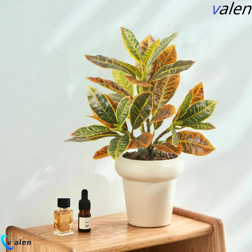 REXOR Cây Ficus nhân tạo, Cây Banyan nhiệt đới 35 lá giống như thật, Cắm hoa Nhựa Lớn Cây Ficus Giả 