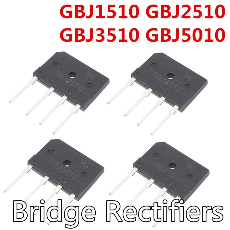 (5-10) cái / lốc GBJ1510 GBJ2510 GBJ3510 GBJ5010 Bộ chỉnh lưu cầu cho bếp cảm ứng