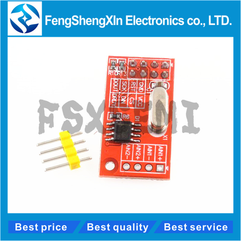 1 Chiếc AD7705 Dual 16 bit ADC Thu Thập Dữ Liệu Mô Đun Đầu Vào Tăng Lập Trình Giao Diện SPI TM7705