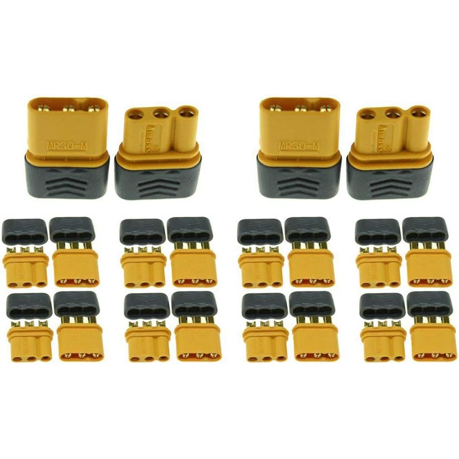 SoloGood 10 Cặp Amass MR30 Nam Nữ Đầu Nối Cắm Cho RC Multicopter Máy Bay