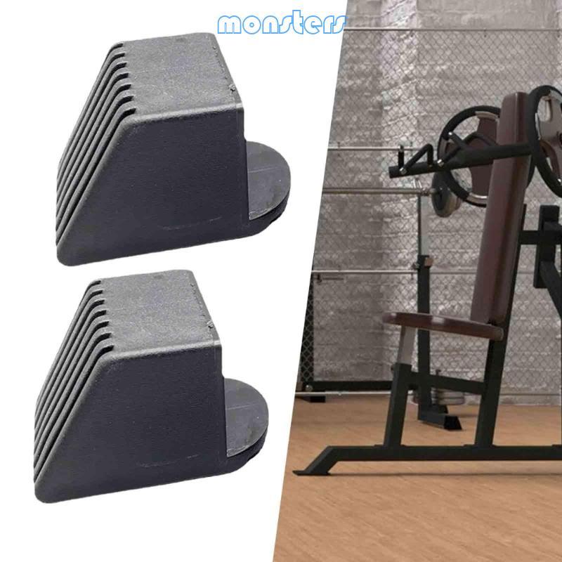 Mon 2 Chiếc Thiết Bị Tập Gym Cuối Mũ Bảo Vệ Sàn Đầu Vuông Bao Nhựa Ống Vuông Tay Thiết Bị Tập Thể Hì