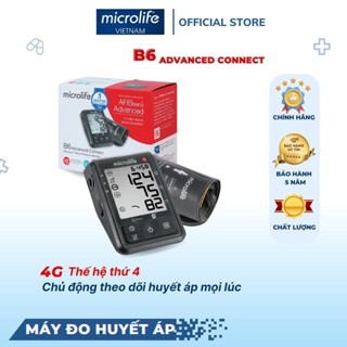 Máy Đo Huyết Áp MICROLIFE B6 Connected Advanced Công Nghệ PAD Phát Hiện Rối Loạn Nhịp Tim - Dr Ho's