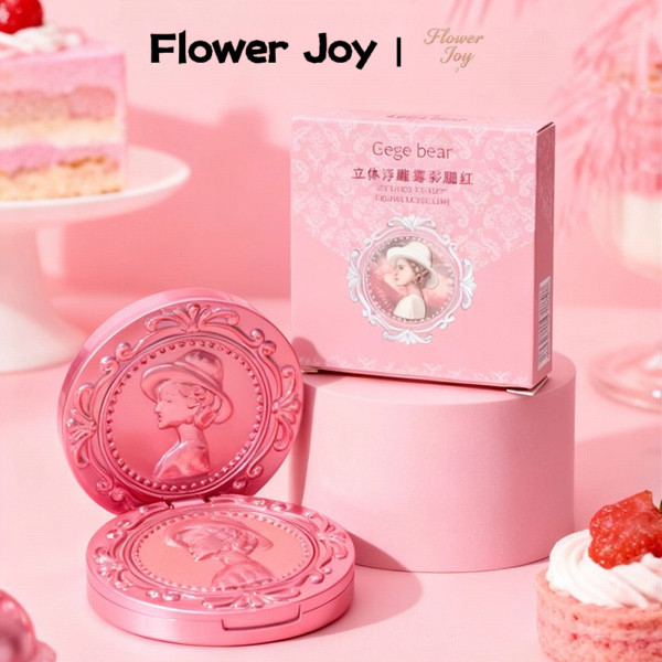 Flower Joy 3D Relief Blush Matte Nude Powder Natural Blush Palace Princess