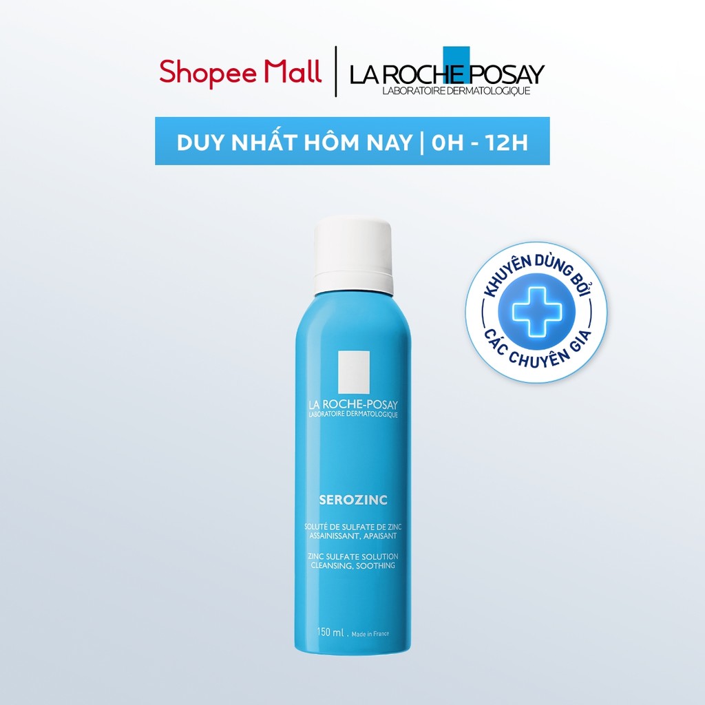 Xịt khoáng giúp làm sạch & làm dịu cho da dầu mụn La Roche Posay Serozinc 150ML