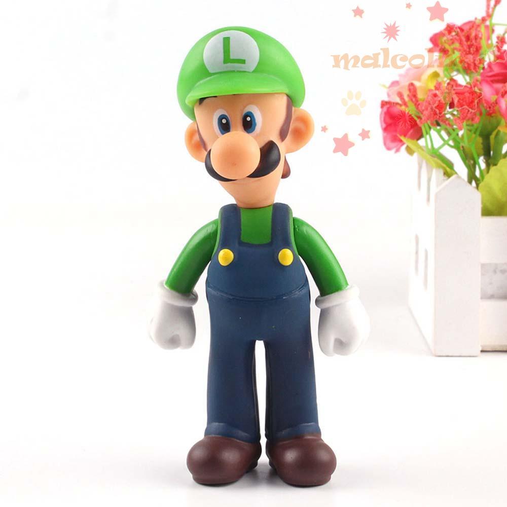 MALCOLM Hình Đồ Chơi Hoạt Hình Dễ Thương Nấm Mario Đồ Chơi Trẻ Em Đồ Trang Trí Nhà Super Mario Bros.