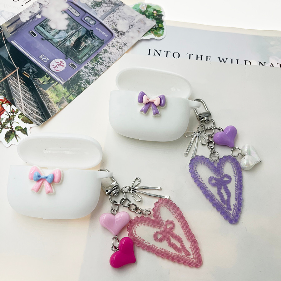 Ốp Lưng Thời Trang Cho Soundcore Liberty 4 Pro / 4nc / Liberty4 Có Hộp Đựng Tai Nghe Silicon keychia