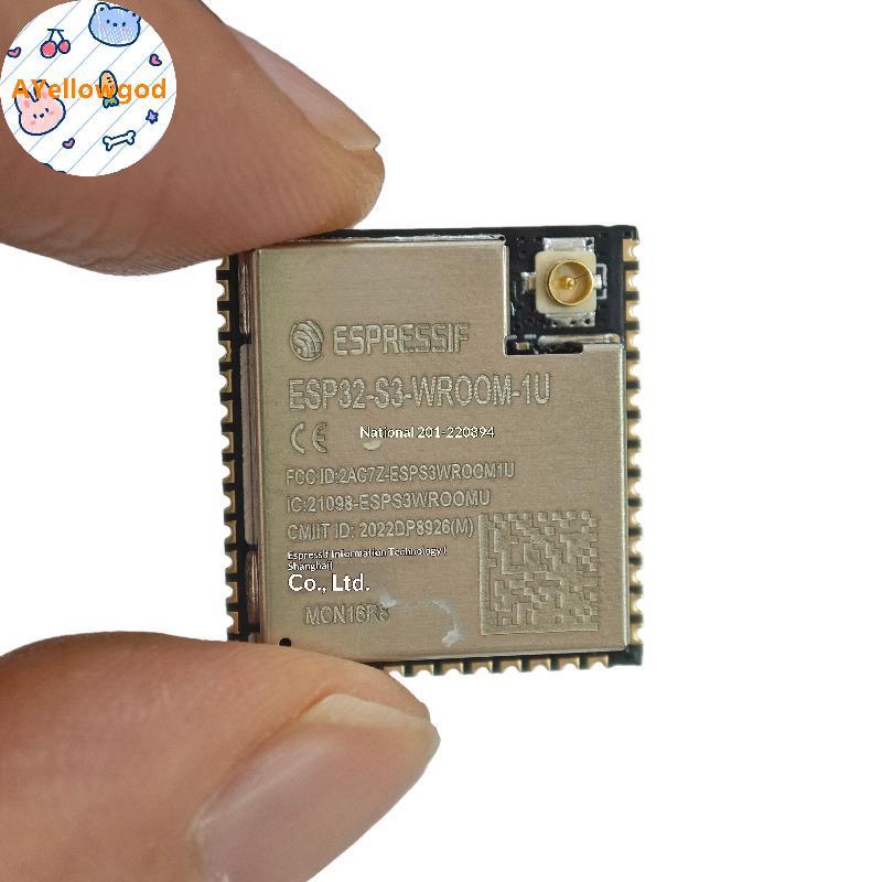 AYellowgod 1 Cái ESP32-S3-WROOM-1U-N16R8 ESP32-S3 Wi Fi + 5.0 Mô-đun ESP32-S3-WROOM-1U MON16R8 N16R8
