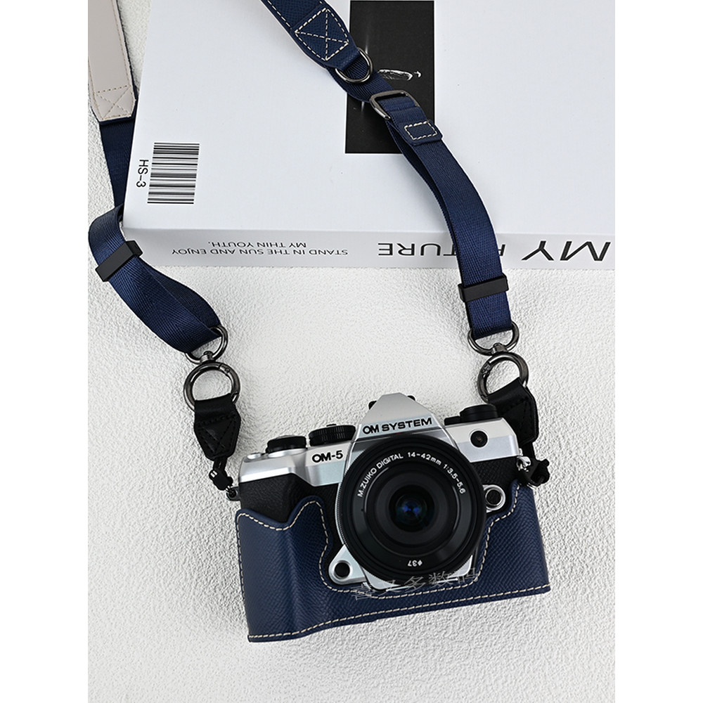 Thích hợp cho Olympus om5 Vỏ da máy ảnh thế hệ thứ hai OM5II Túi đựng máy ảnh OM5 Phụ kiện vỏ bảo vệ