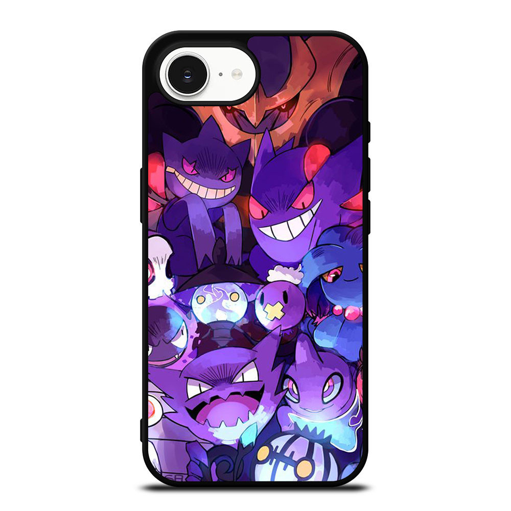 Ốp điện thoại Pokemon Gastly Haunter Gengar Art Go Iphone 16 17 Pro Max Plus