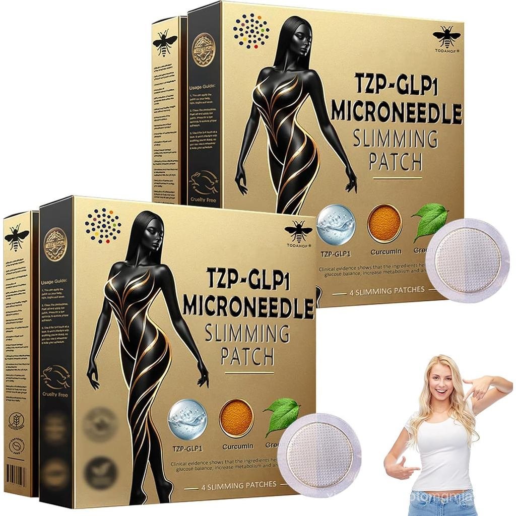 TODAHOF TZP-GLP1 Nano Microneedle Patch, chuyên nghiệp Bee Venom Turmeric Microneedlepatch, TODAHOF 