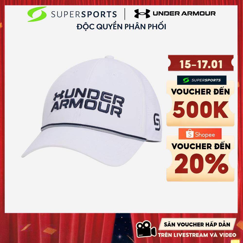 Mũ Lưỡi Trai Nam Under Armour Jordan Spieth Drive Rope Snapback - Trắng - 1389912-100