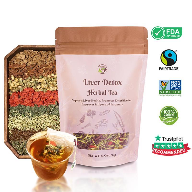 R and Kidney Detox Cleanse Tea - Cây kế GojiBerry Rễ bồ công anh Honeysuckle, 9 loại thảo mộc hữu cơ