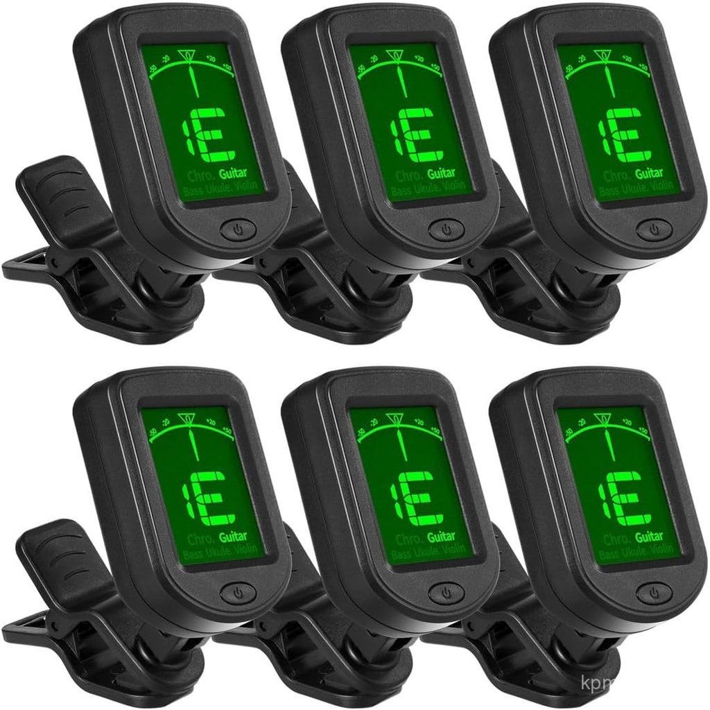 Guitar Tuner Kẹp Trên Đàn Ukulele Tuner 6 Gói Cho Đàn Guitar Bass Ukulele Violin Banjo Tuner YOJS