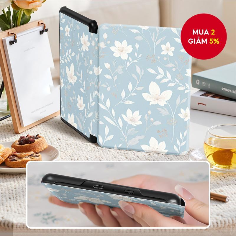 Ốp da tổng hợp cho Kindle Gen 11, Kindle Paperwhite Gen 12, bảo vệ toàn diện, quà tặng lễ hợp thời.