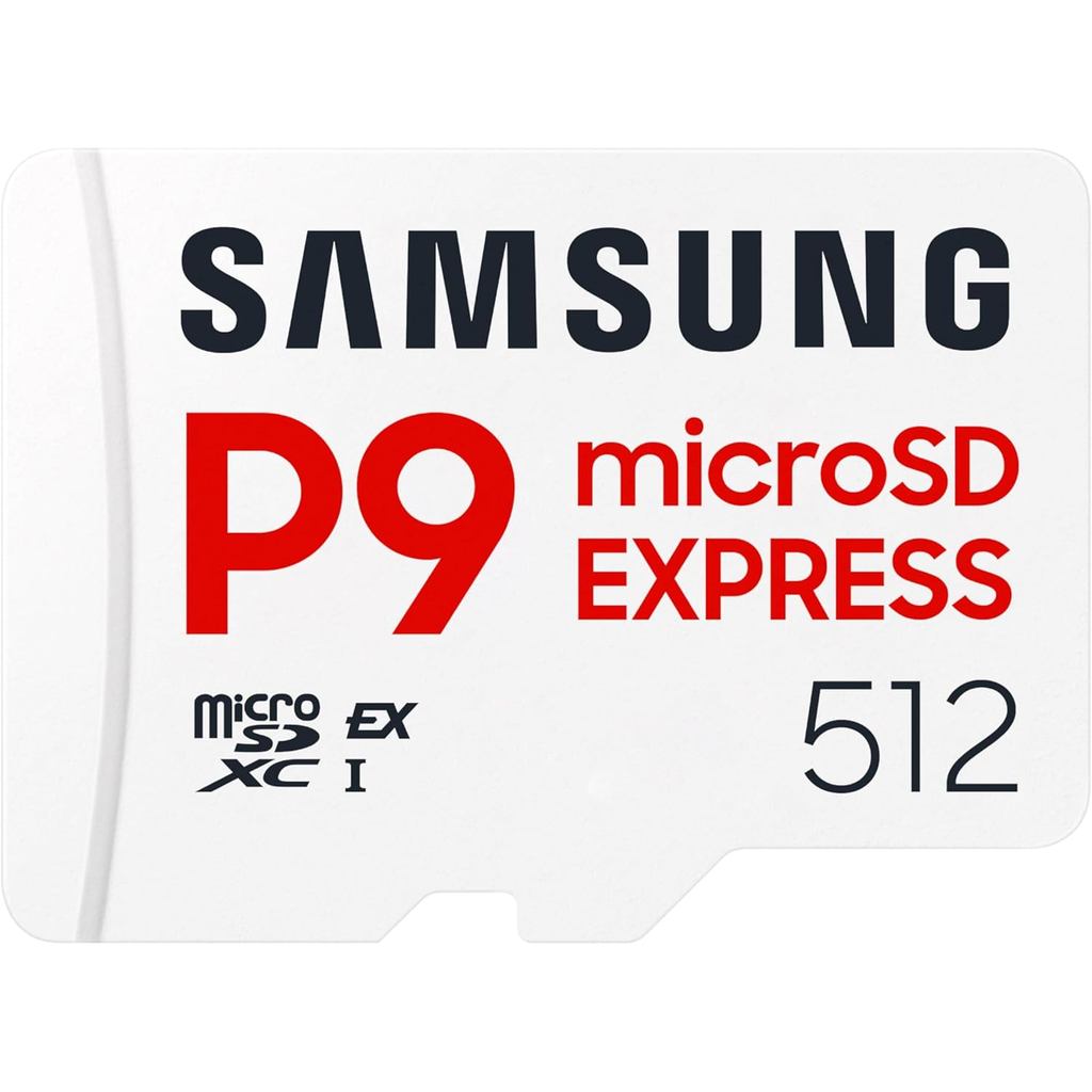 Thẻ nhớ Samsung P9 Express microSD Express, Thẻ nhớ microSDXC 512GB, Lên tới 800 MB / giây, cho Nint