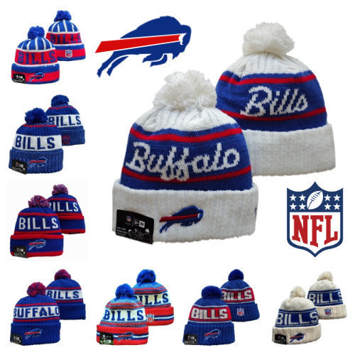 Mũ dệt kim Buffalo Bills (NFL) màu xanh đỏ trắng - Phù hợp mọi dịp