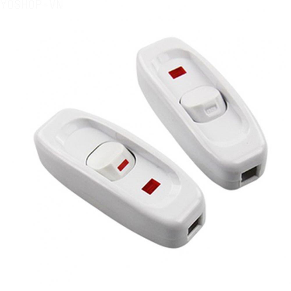 [Ysp]Inline Switch Smooth Push-button Hard Plastic Housing Easy Installation