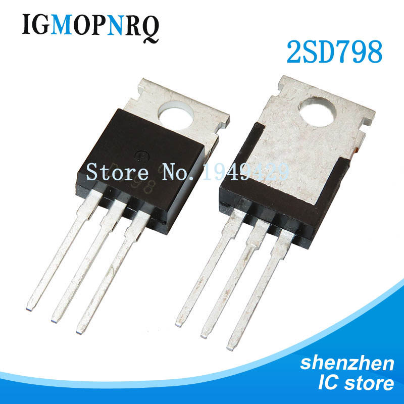 10 chiếc 2SD798 D798 TO-220 Bóng bán dẫn điện áp cao ống darlington 6 a / 300 v mới