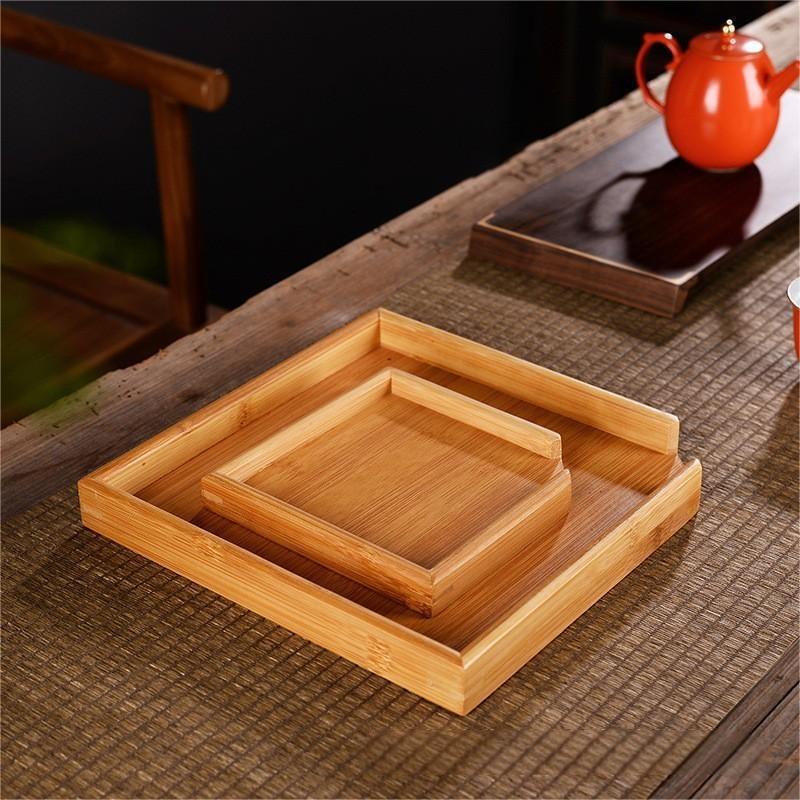 Tre Làm Bình Luận Lớn Khay Trà Gỗ Tre Khay Trà Dịch Vụ Trà Đĩa Chia Khay Trà Phẳng Khay Trà Kung Fu 