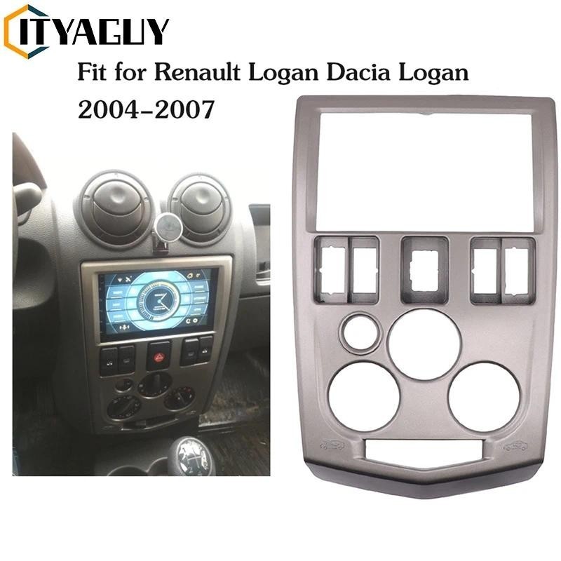 Khung Cho Đài Phát Thanh 2 Din Cho Renault Logan Dacia Logan 2004-2007 Cho Renault DVD Bảng Điều Khi