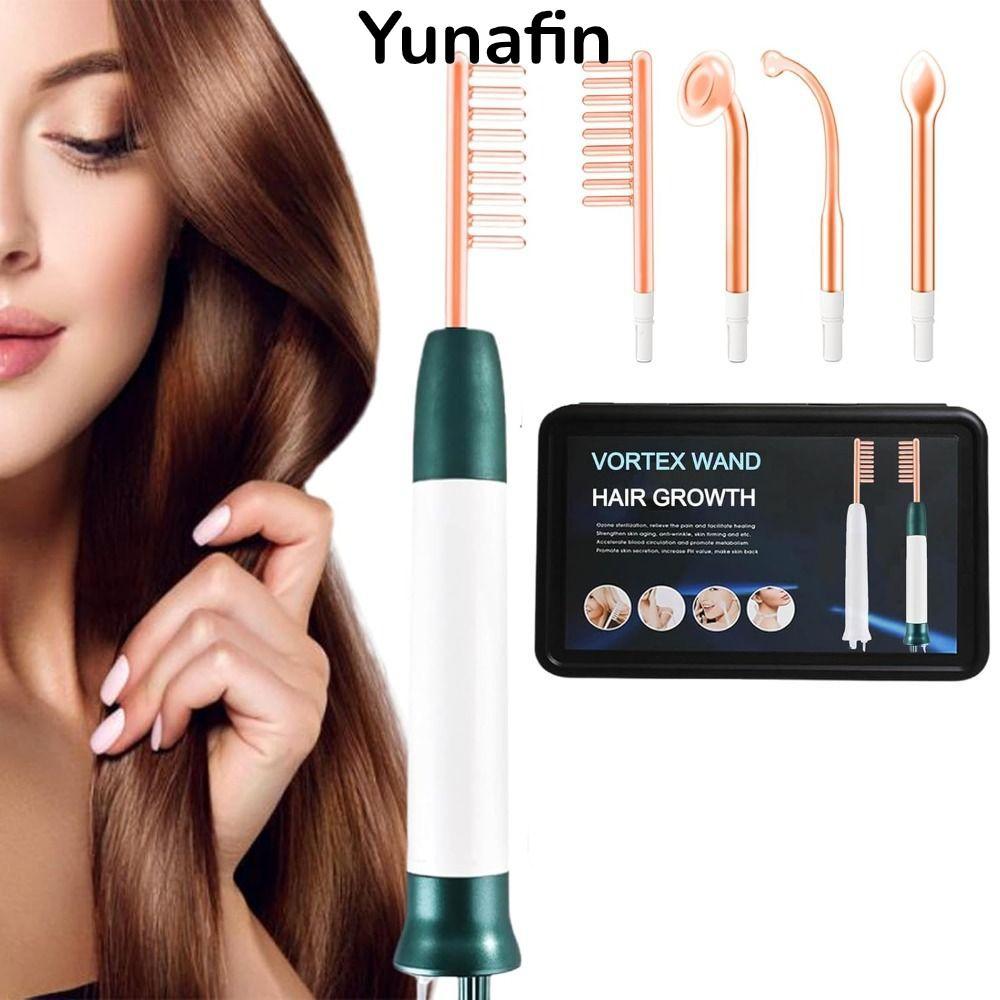 Đũa Phép Tăng Trưởng Tóc YUNAFIN Vortex, Gói Lược Vortex Tần Số Cao, 4 Cài Đặt Dễ Dàng Sử Dụng Mặt M