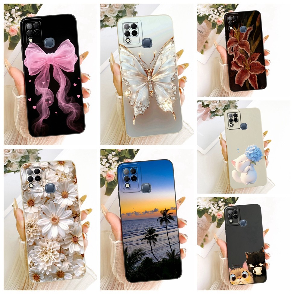 Infinix Hot 10s X689B X689 X689D Vỏ Infinix Hot 10T X689C Vỏ Điện Thoại Silicon Sơn Ngộ nghĩnh Dễ Th