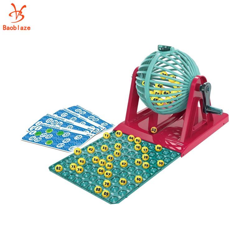 Bingo Bộ Trò Chơi Bingo Máy Chơi Bingo Chip Bingo Tay Quay Giáo Dục Cổ Điển