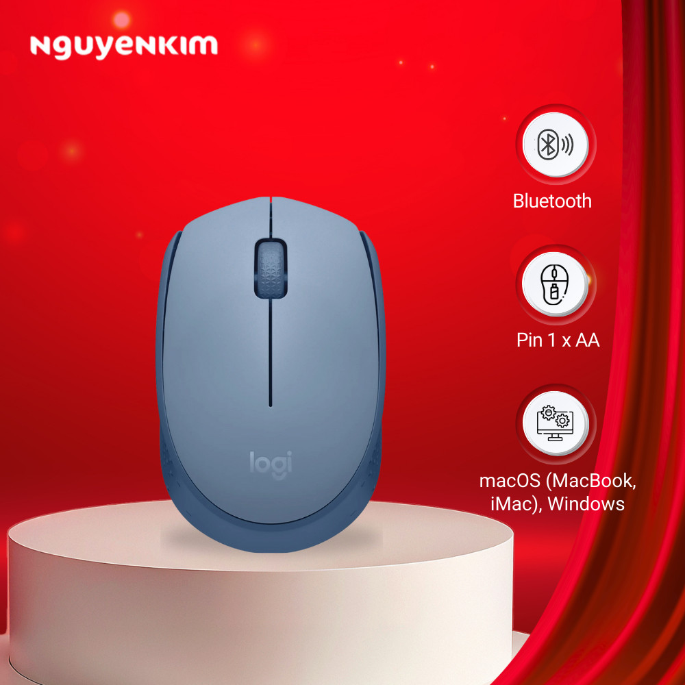 Chuột không dây Logitech M171 Xanh Xám