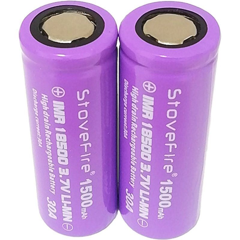 achun.vn - CELL PIN Stovefire 18500 - 1500mAh - 3.7V xả 30A