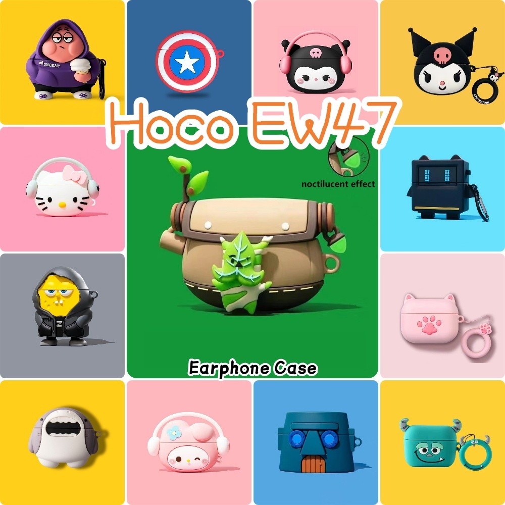 Hàng có sẵnDành Cho Hoco EW47 Ốp Lưng Sáng Tạo Hoạt Hình Silicon Mềm Vỏ Tai Nghe NO.6