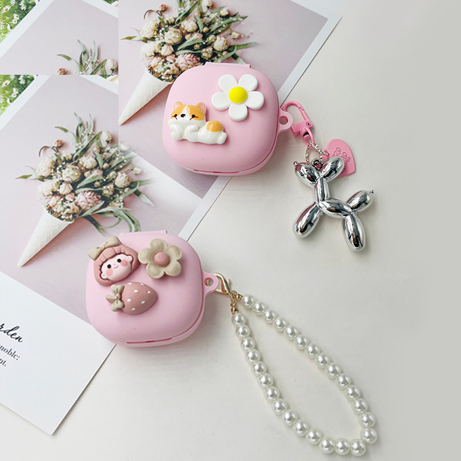 Phim Hoạt Hình Dành Cho Baseus WM01 / WM02 02 + Ốp Lưng Có keychian Vỏ Tai Nghe Silicon Dành Cho Bas