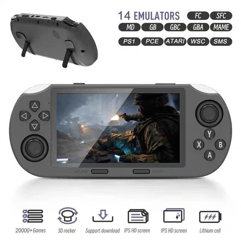 2025 Phong Cách Mới SF3000 Tay Cầm Chơi Game Cầm Tay HD Màn Hình Ngang 15cm Arcade Cầm Tay