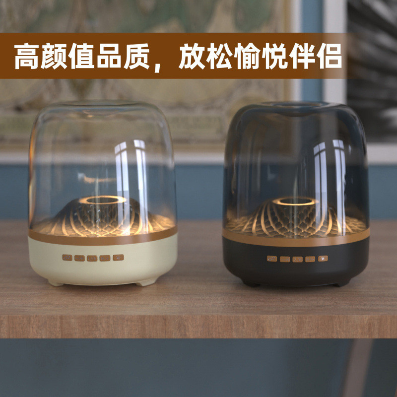 Harman Crystal Wireless Bluetooth Speaker for Home Use with Card Slot for Desktop RGB Heavy bass sub