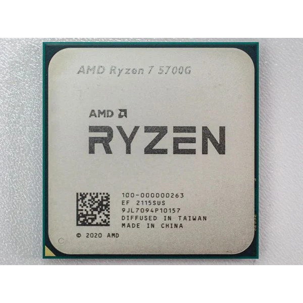 CPU AMD Ryzen 7 5700G MPK ( 8 Core 16 Thread 3.8GHz Turbo 4.6GHz Cache 20MB Socket AM4 ) New Tray – 