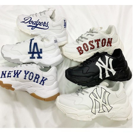 Giày Bố MLB Hàn Quốc tăng 6 cm 2019 NY Yankees MLB Korea Off-White