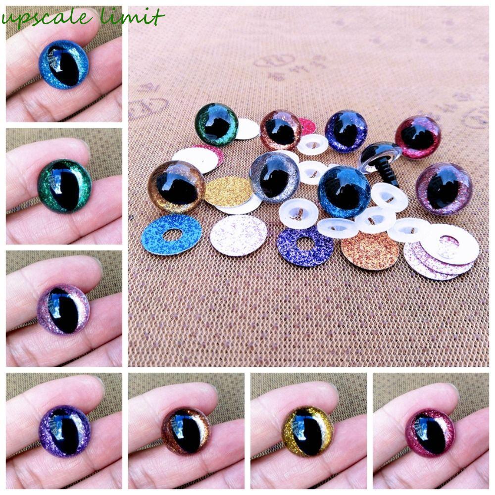 UPSCALE LIMIT Mắt An Toàn Cho Amigurumi, Mắt Thú Nhồi Bông 12 Mm Mắt An Toàn Cho Móc, 3D DIY Nhựa An