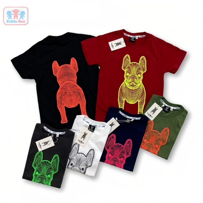 Hộp Kiddo (Giao hàng 24 giờ) Áo thun trẻ em Vải Cotton