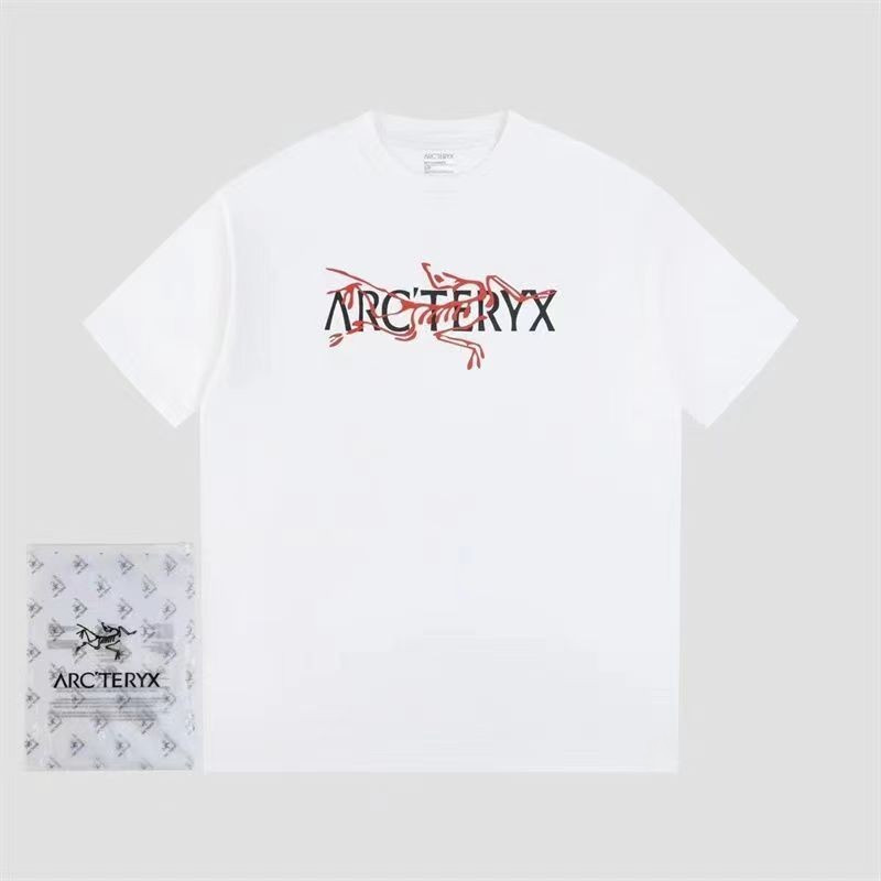 Arcteryx Áo Thun Cổ Tròn Tay Ngắn Cho Nam Nhiệm Vụ Ngoài Trời, 100% Bông, Thoáng Mát