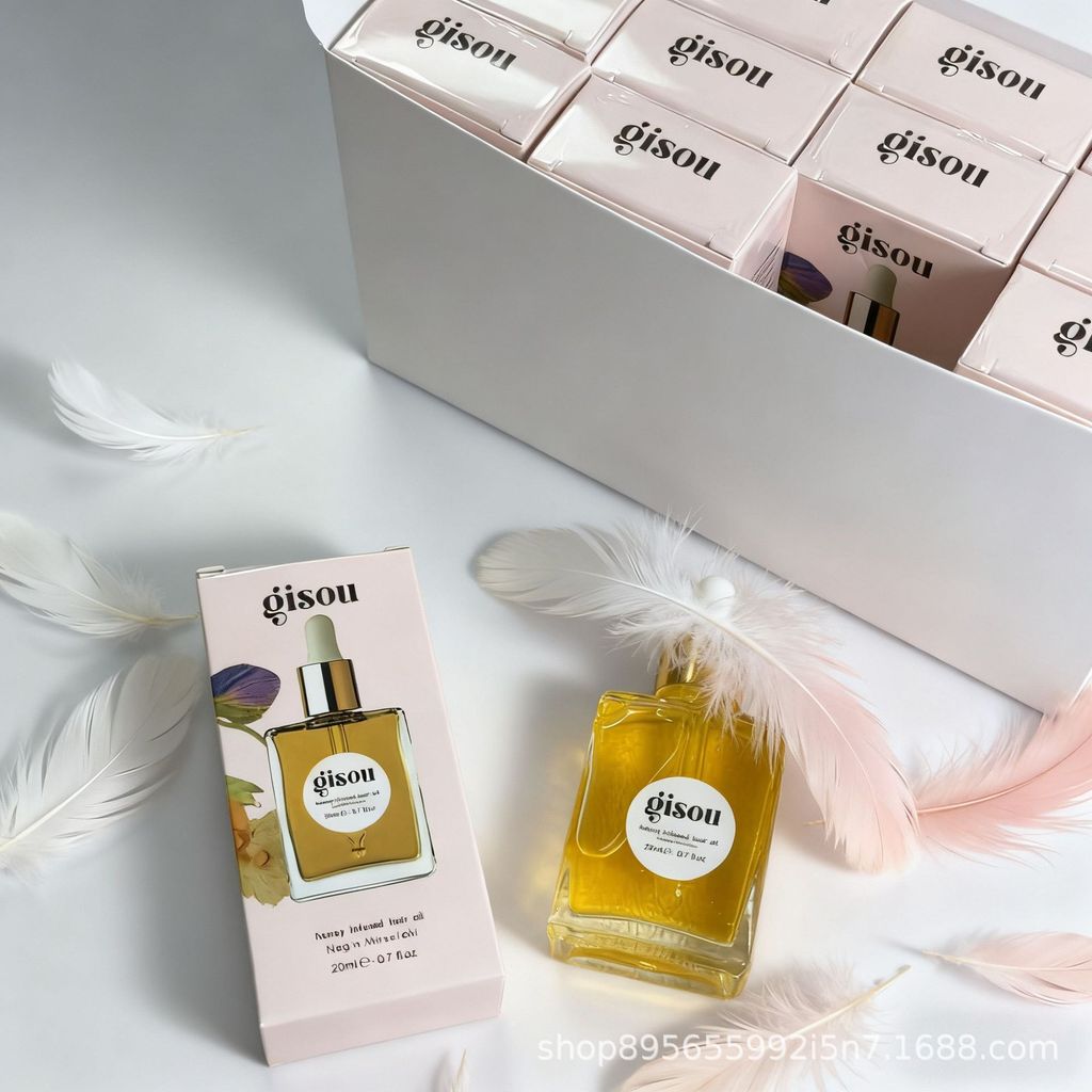 New model with a glossy finish gisou Dry, refreshing, ultra-smooth, anti-greasy honey hair oil essen