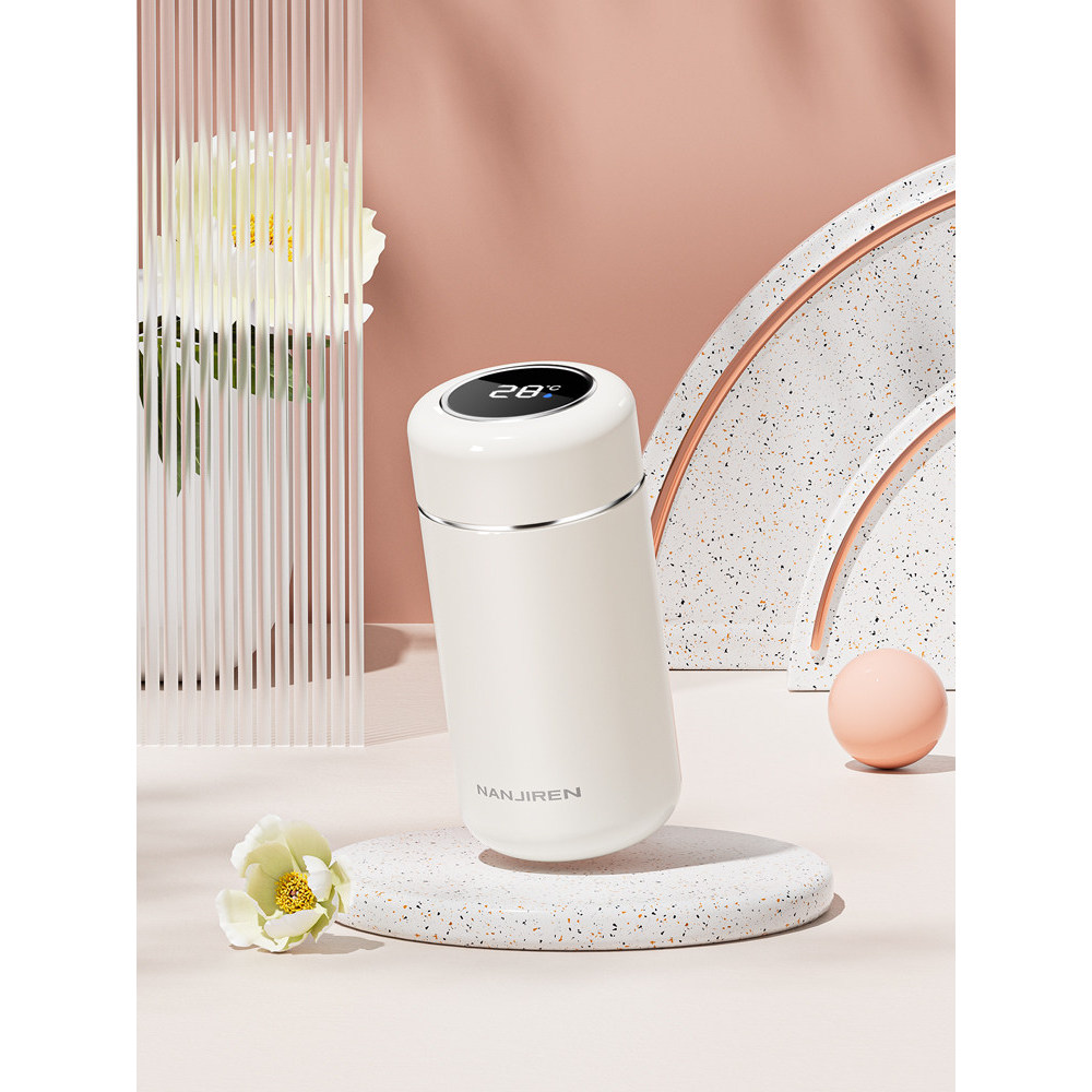 bình nước lock and lock bình nước Cốc giữ nhiệt thông minh Mini nhỏ bằng thép không gỉ 316