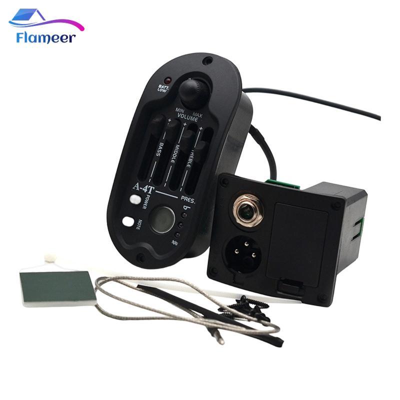 Đàn Guitar Acoustic Pickup, Guitar Piezo Preamp Pickup Equalizer Bass Giữa Treble để luyện tập