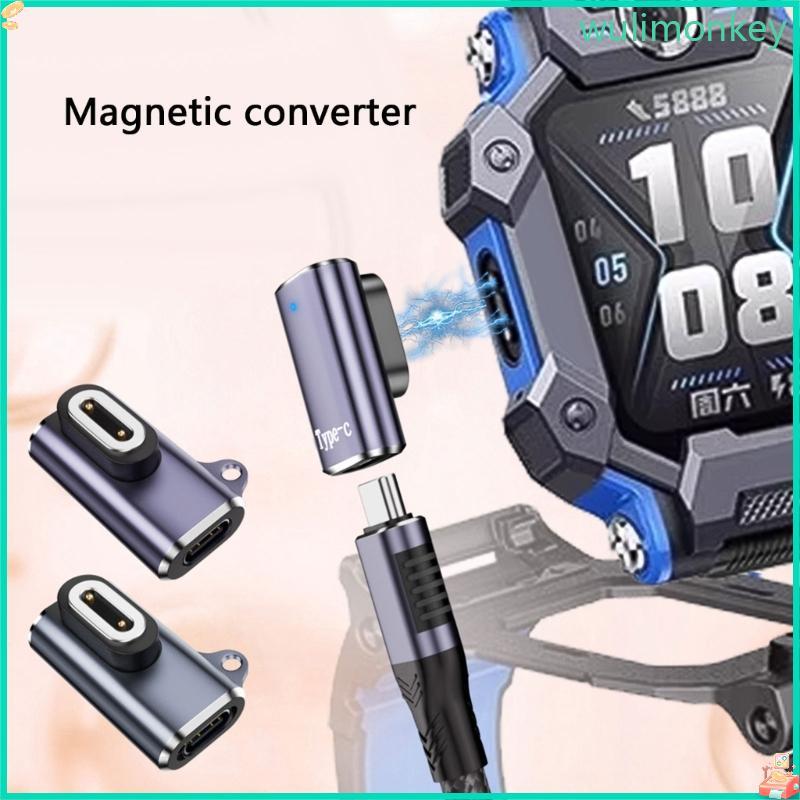WU Kids Smartwatch Bộ sạc từ tính Bộ chuyển đổi USB C cho imoo Z6A Z6S Z7 Bộ chuyển đổi kim loại Thi