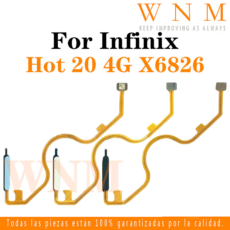 Dành Cho Infinix Hot 20 4G X6726 X6726B X6726C Bật Tắt Công Tắc Nguồn Nhà Bắt Đầu Nút Vân Tay Miễn P